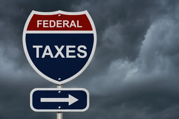 Federale belastingen op deze manier — Stockfoto