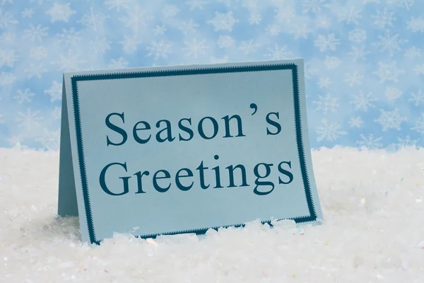 Season's greetings meddelande — Stockfoto