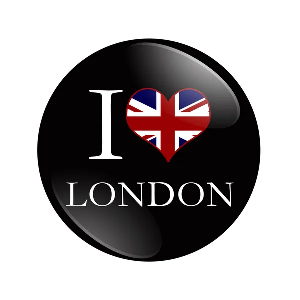 I Love London button — Stock Photo, Image