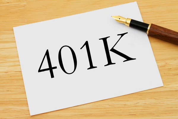 Planificación 401K — Foto de Stock