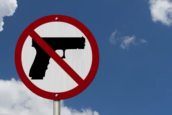 No Firearms Allowed Sign — Stock Photo, Image