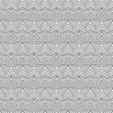 gri ve beyaz yıldız çini deseni tekrar arka plan