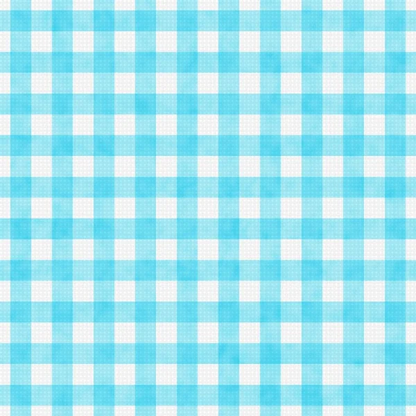Bright Teal Gingham Pattern Repeat Background — Stock Photo, Image