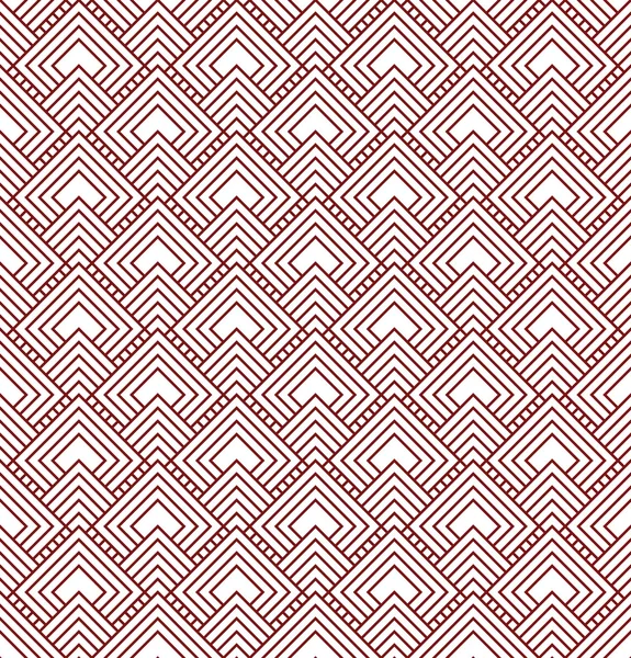 빨간색과 흰색 다이아몬드 타일 패턴 반복 배경 — 스톡 사진