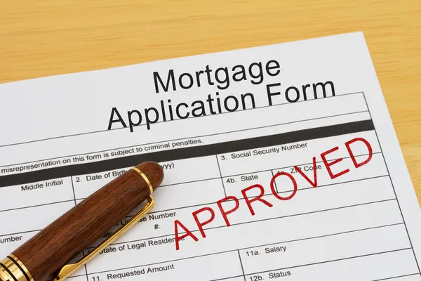 Formulário de pedido de hipoteca — Fotografia de Stock