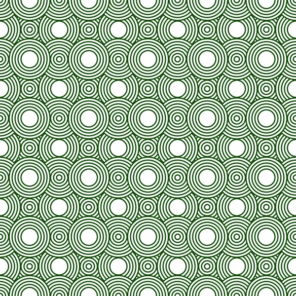 Green and White Circles Tiles Pattern Repeat Background — Stock Photo, Image