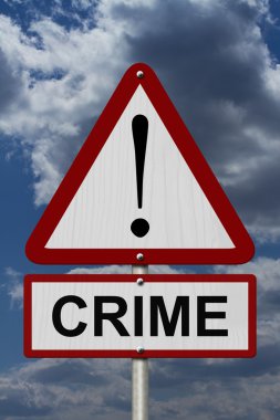 suç dikkat işareti