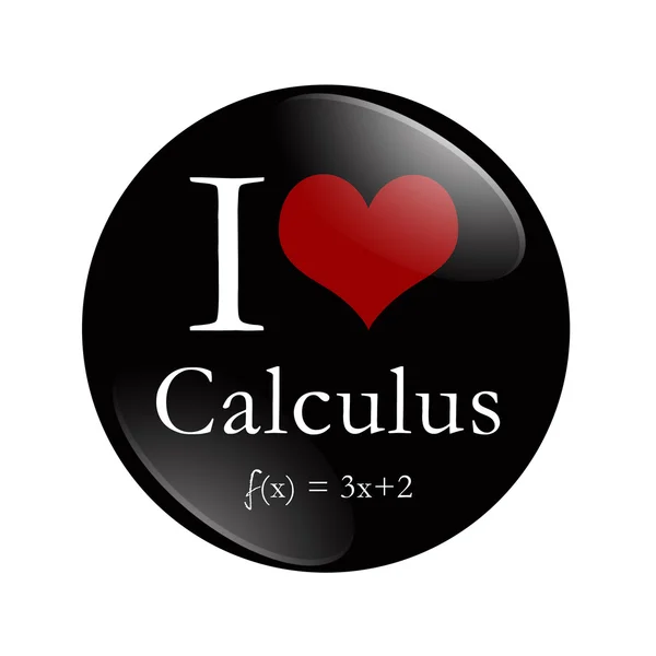 I Love Calculus button — Stock Photo, Image