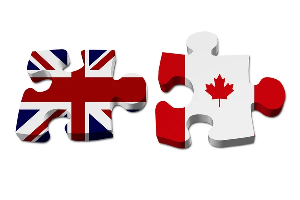 England arbeitet mit canada — Stockfoto