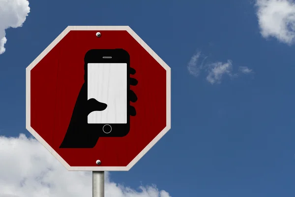 No Texting and Driving Sign — Stock Photo, Image