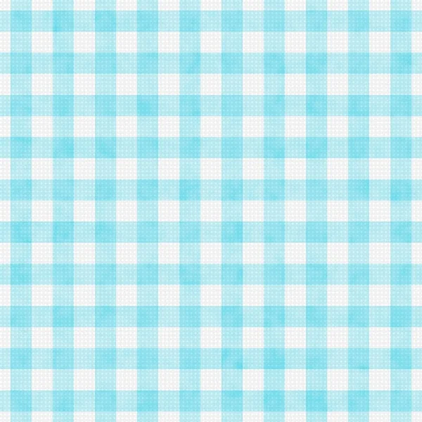 Pale Teal Gingham Pattern Repeat Background — Stock Photo, Image