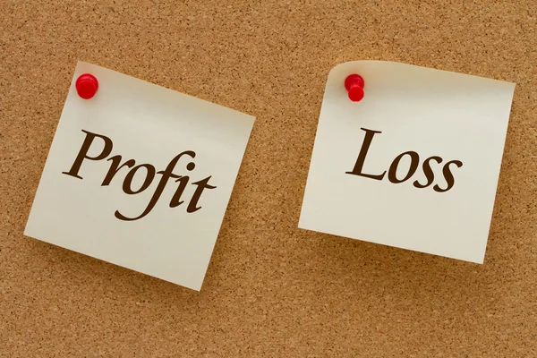 Profit versus Loss — Stock Photo, Image