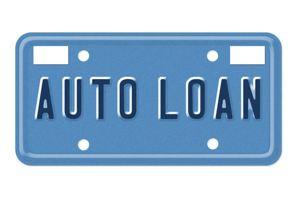 Auto Loan Vanity Plate — Stock Photo, Image