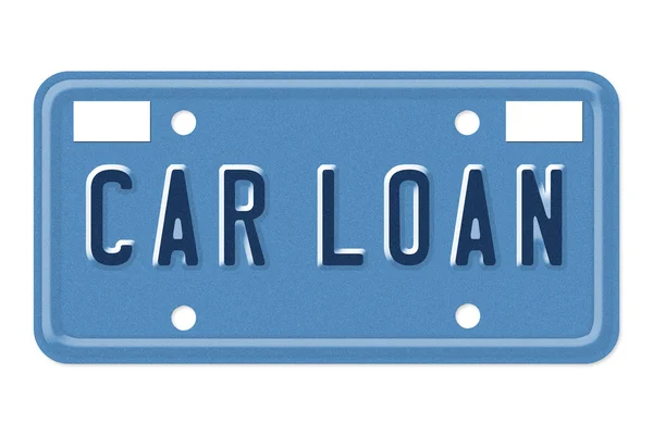 Car Loan Vanity Plate — Stock Photo, Image