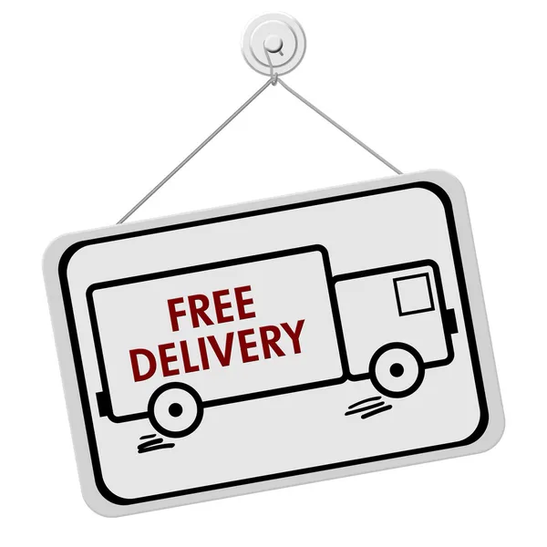 Free Delivery Sign — Stock Photo, Image