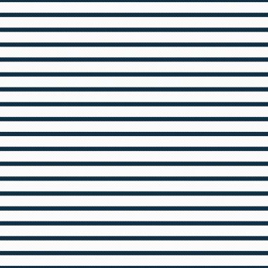 Lacivert ince ve beyaz yatay çizgili desenli kumaş geri