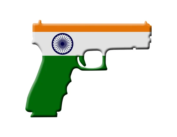Pistole zbraň zákonů v Indii — Stock fotografie