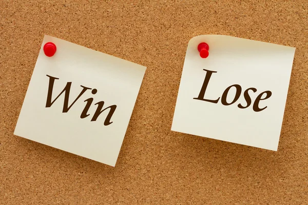 Win versus Lose — Stock Photo, Image