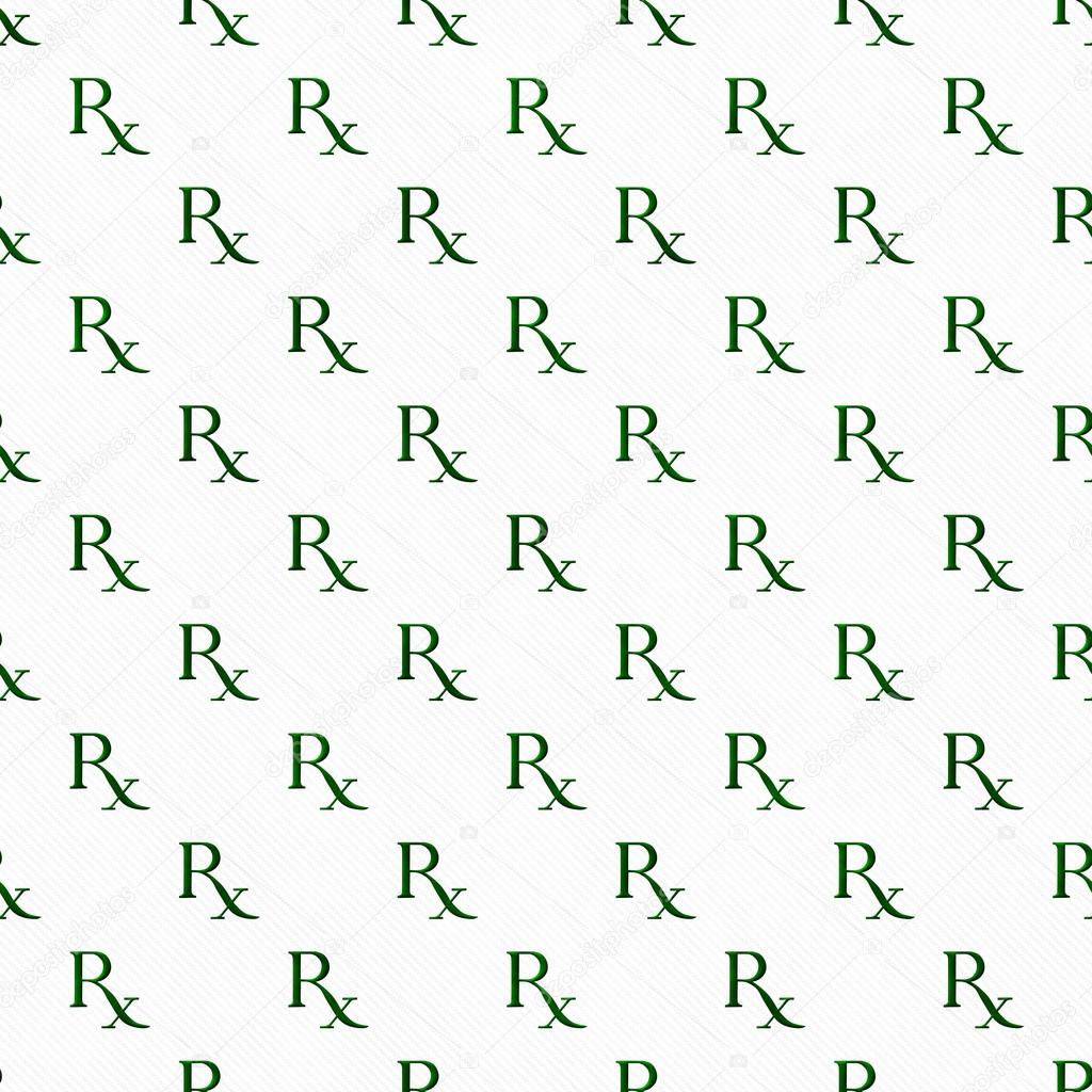 Green and White Prescription symbol Pattern Repeat Background