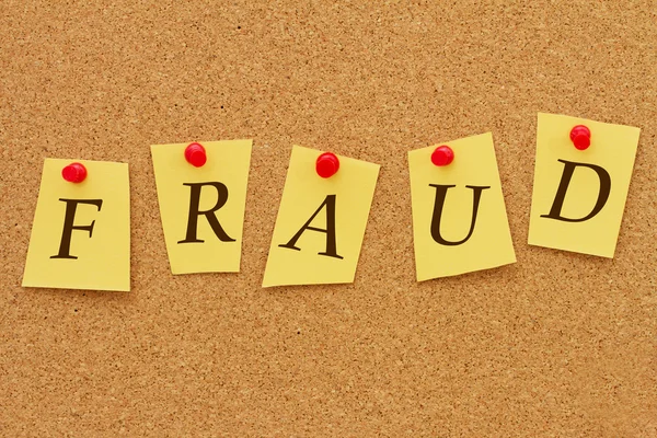 Fraud Notice — Stock Photo, Image