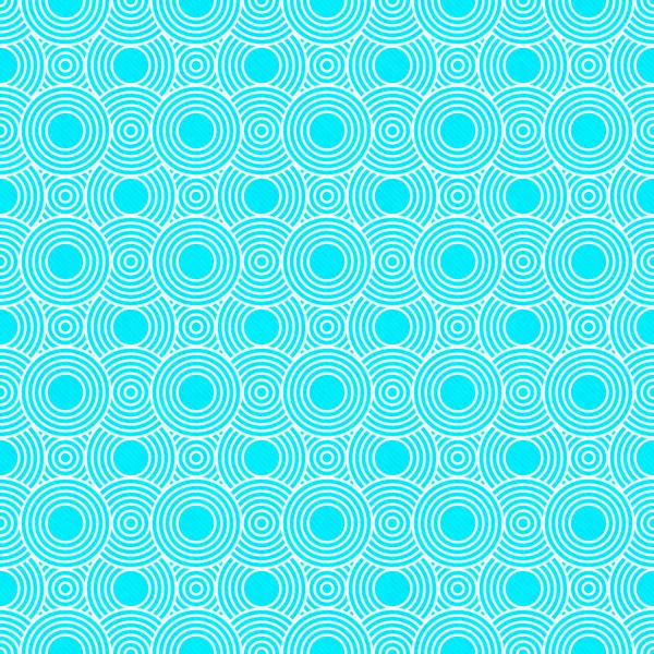 Teal and White Circles Tiles Pattern Repeat Background — Stock Photo, Image