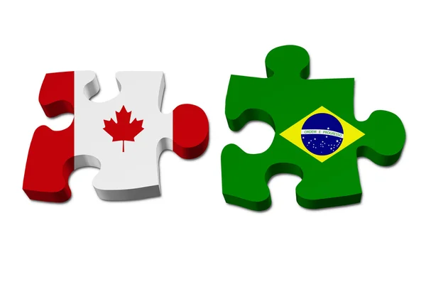 Kanada pracuje s Brazílií — Stock fotografie