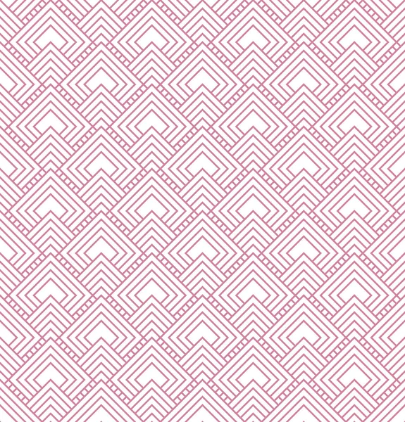 Pink and White Diamonds Tiles Pattern Repeat Background — Stock Photo, Image