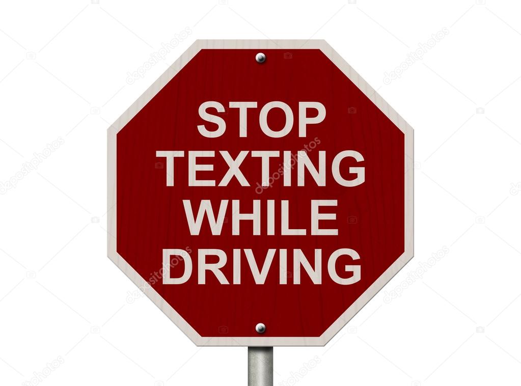 Stop Texting While Driving Sign