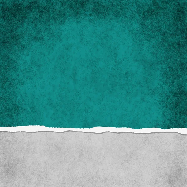 Square Dark Teal Grunge Torn Textured Background — Stock Photo, Image