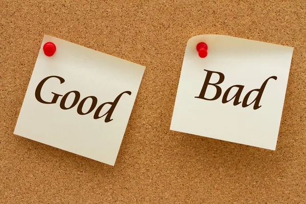 Good versus Bad — Stock Photo, Image