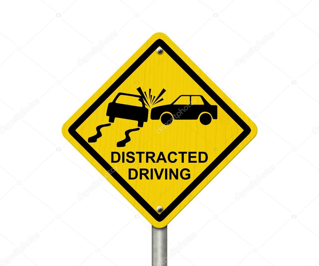 No Distracted Driving Sign