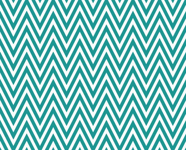 Teal and White Zigzag Textured Fabric Repeat Pattern Background — Stock Photo, Image