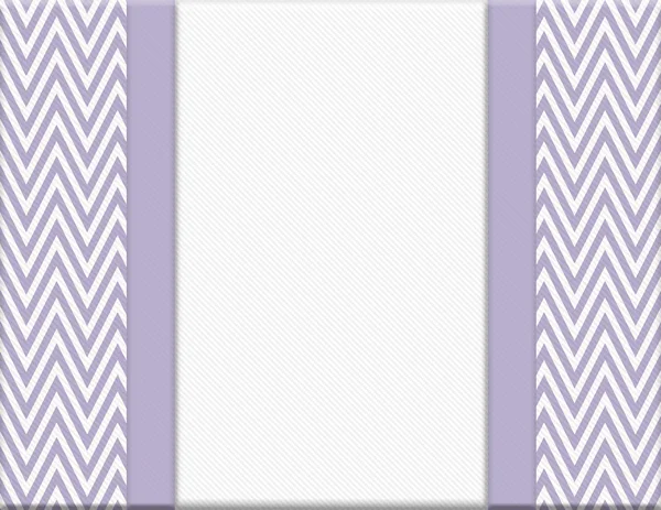 Purple and White Chevron Zigzag Frame with Ribbon Background — Stock Photo, Image