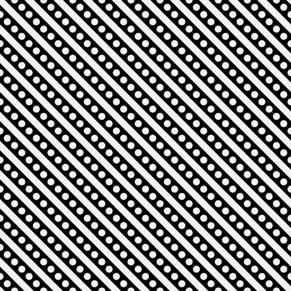 Patrón de lunares y rayas pequeñas en blanco y negro Repetir — Foto de Stock