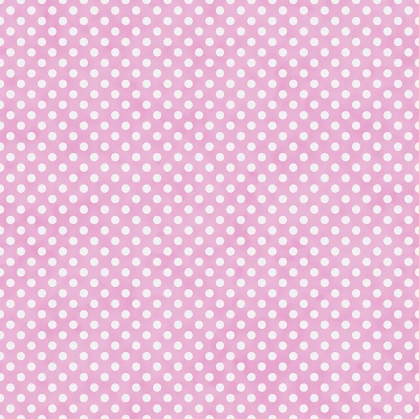 Licht roze en witte kleine polka dots patroon herhalen achtergrond — Stockfoto