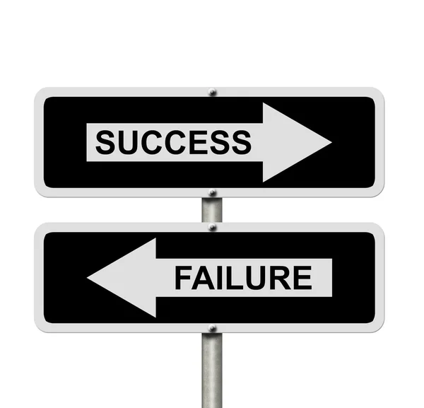 Success versus Failure — Stock Photo, Image