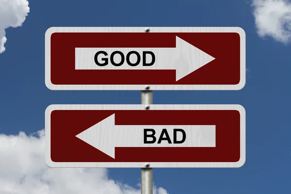 Good versus Bad — Stock Photo, Image