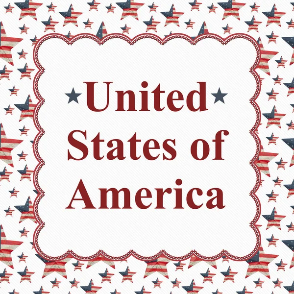 あなたの米国や愛国的なメッセージのための赤 青の旗アメリカの星にアメリカのメッセージ — ストック写真