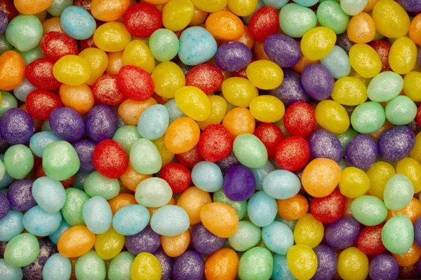 Kleurrijke Jellybeans Snoep Achtergrond Voor Snoep Snack Bericht — Stockfoto