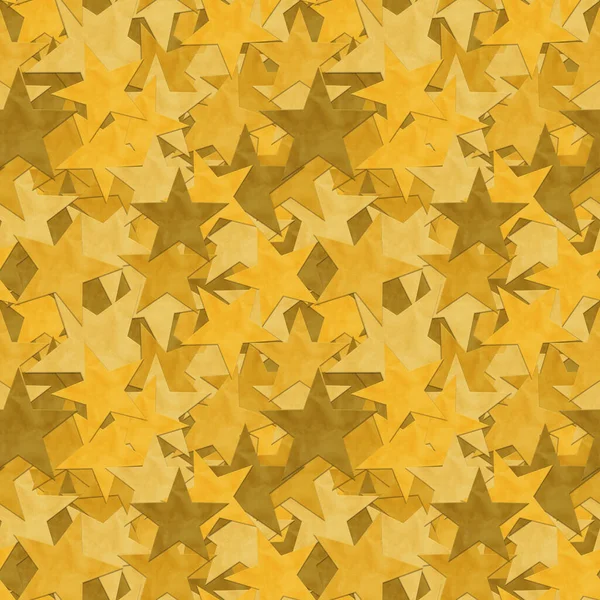 Goldene Sterne Nahtloser Hintergrund Für Ihre Erfolgs Oder Partybotschaft — Stockfoto