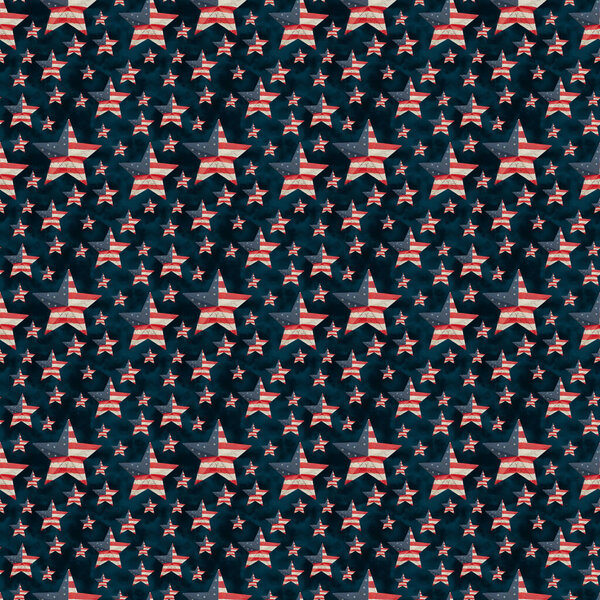 Красный, белый и синий звезды на бесшовный фон, который повторяется для вашего США или патриотического сообщения