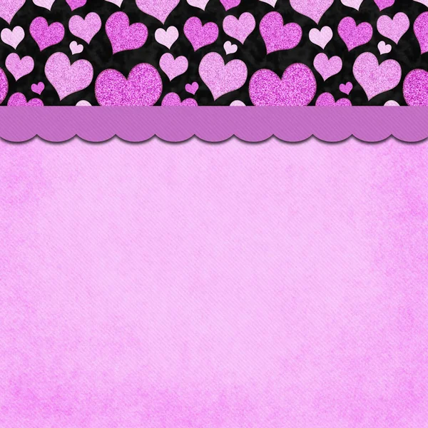 Love Background Heart Grunge Pink Ribbon Copy Space Your Love — ストック写真