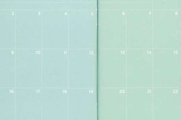 Close Green Pocket Calendar Blank Your Message — Photo
