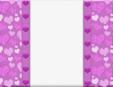 Aşkın için pembe kalpli, pembe kenarlı, fotokopi almalı, ya da mesaj gibi