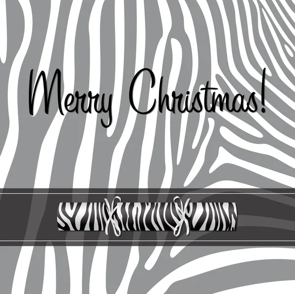 Zebra Noel kraker kartı — Stok fotoğraf