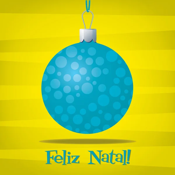 Funky Portuguese Christmas decoration card — Stock Photo, Image