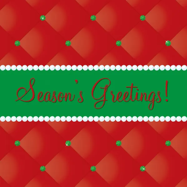 Season 's Greetings bling card — Fotografia de Stock