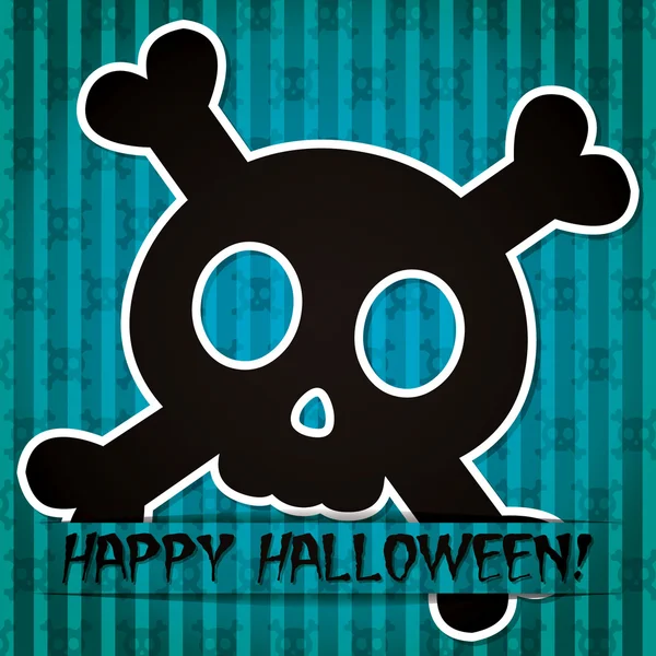'Happy Halloween' sticker card — Stock Photo, Image