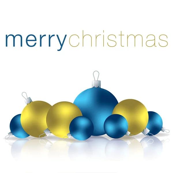 Joyeux Noël carte boule au format vectoriel — Image vectorielle