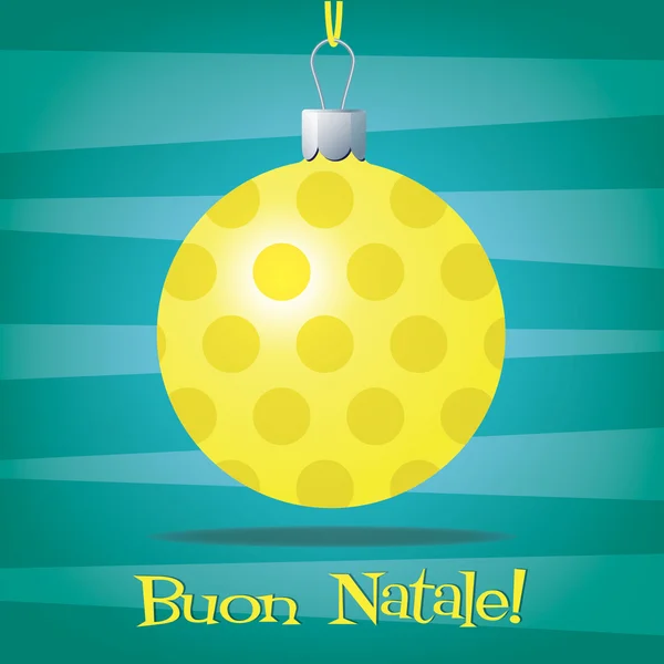 Funky tarjeta de decoración de Navidad italiana en formato vectorial — Archivo Imágenes Vectoriales